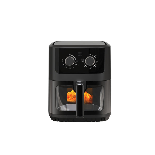 Kitchen Couture 6.5 Litre Compact Digital Air Fryer With Viewing Window Black - Myzenhome