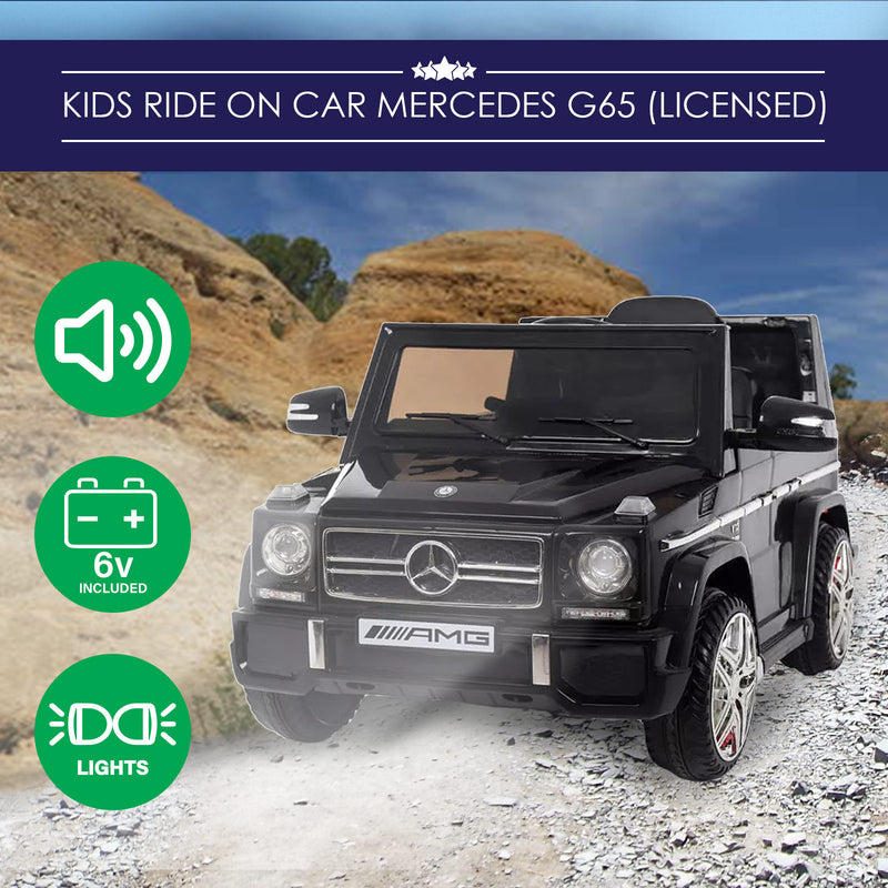 Kids Ride-On Car Mercedes-Benz AMG G65 Jeep Licenced Model w/ Remote