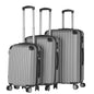 Milano Premium 3pc ABS Luggage Suitcase Luxury Hard Case Shockproof Travel Set - Myzenhome