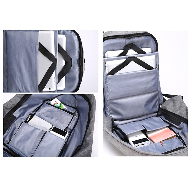 Anti Theft Backpack Waterproof bag School Travel Laptop Bags USB Charging