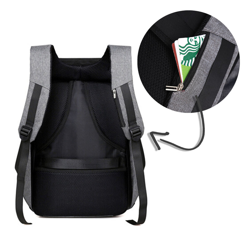 Anti Theft Backpack Waterproof bag School Travel Laptop Bags USB Charging