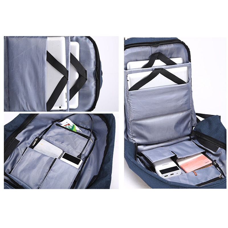 Anti Theft Backpack Waterproof bag School Travel Laptop Bags USB Charging