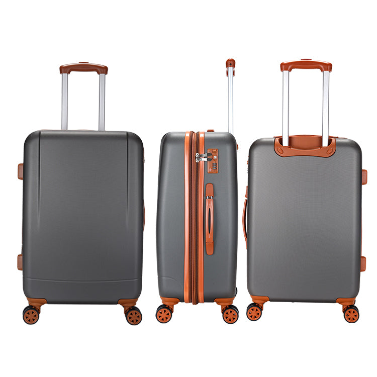 Milano Elite 3pc ABS Luggage Suitcase Luxury Hard Case Shockproof Travel Set - Myzenhome