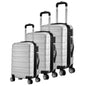 Milano XPander 3pc ABS Luggage Suitcase Luxury Hard Case Shockproof Travel Set - Myzenhome