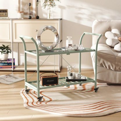 2 Tier Metal Bar Cart Myzenhome