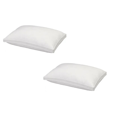 2 x Royal Comfort Luxury Bamboo Blend Gusset Pillows 2cm Gusset Support - Myzenhome