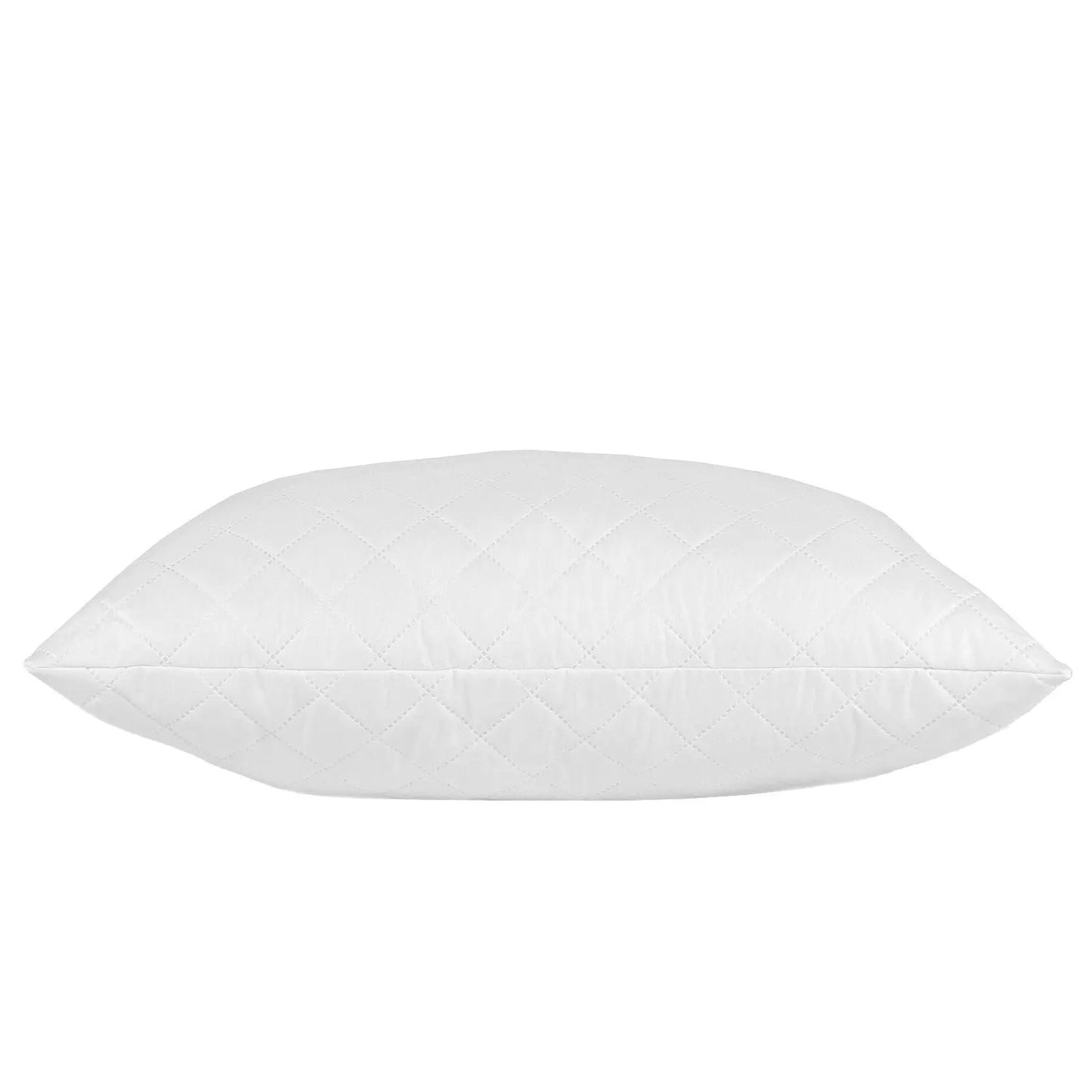 2 x Royal Comfort Pillows Luxury Bamboo Blend Quilted Extra Fill Support - Myzenhome