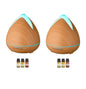 2 x purespa ultrasonic diffusers humidifier + 6 diffuser oils complete set PureSpa