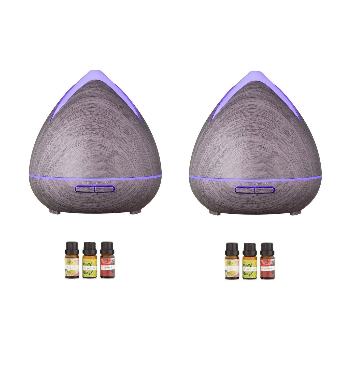 2 x purespa ultrasonic diffusers humidifier + 6 diffuser oils complete set PureSpa