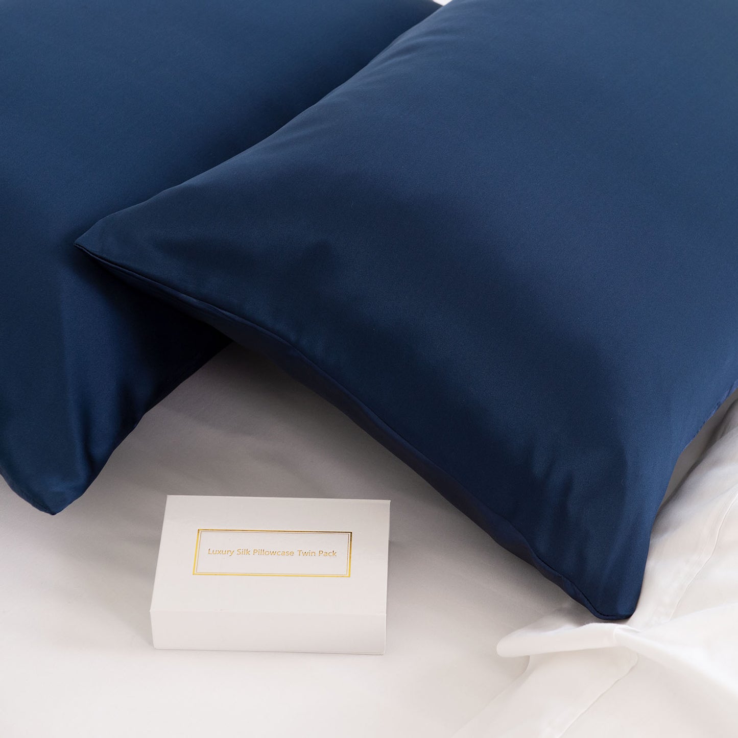 Royal Comfort Mulberry Soft Silk Hypoallergenic Pillowcase Twin Pack - Myzenhome