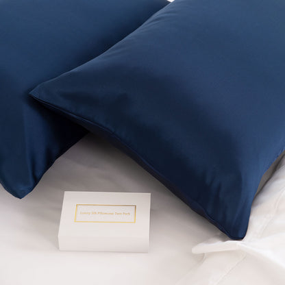 Royal Comfort Mulberry Soft Silk Hypoallergenic Pillowcase Twin Pack - Myzenhome