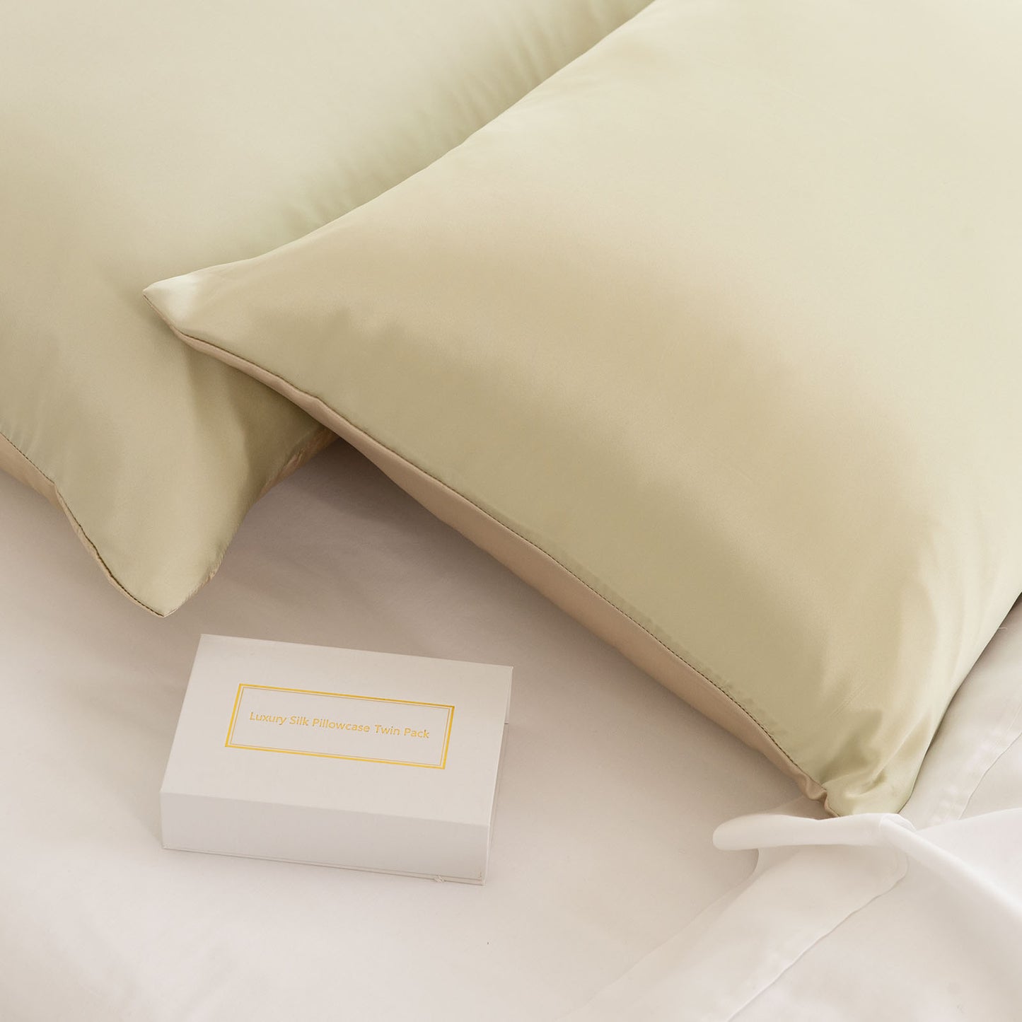 Royal Comfort Mulberry Soft Silk Hypoallergenic Pillowcase Twin Pack - Myzenhome