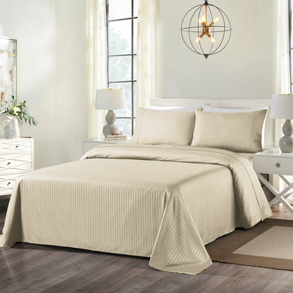 Royal Comfort Cooling Bamboo Blend Sheet Set Striped 1000 Thread Count Pure Soft - Myzenhome