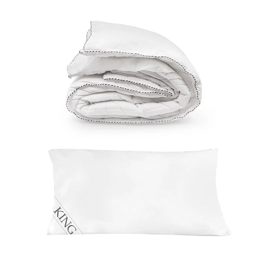 250gsm bamboo blend quilt with 1100gsm king hotel pillow bedding set Royal Comfort