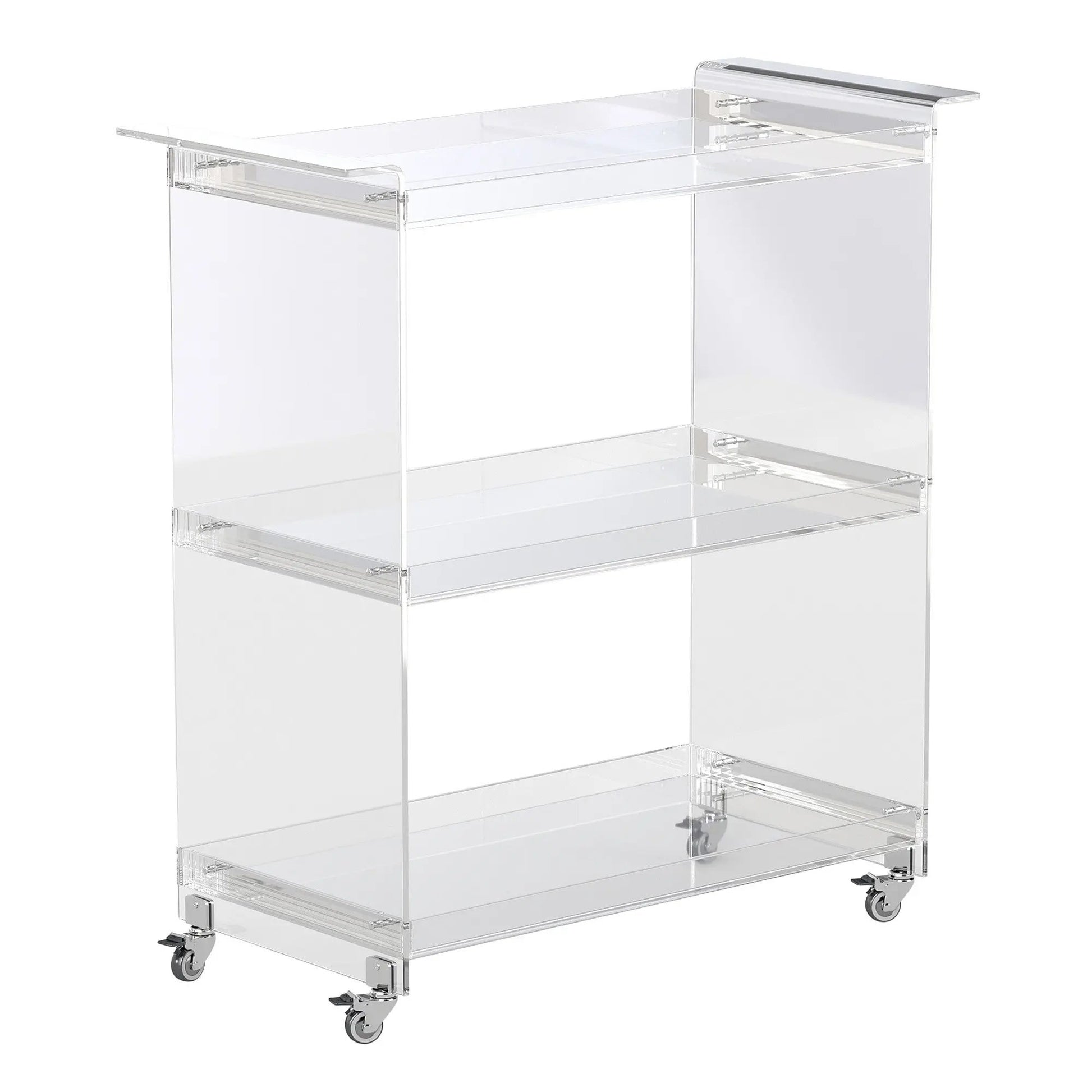 3 Tier ACRYLIC BAR CART Myzenhome