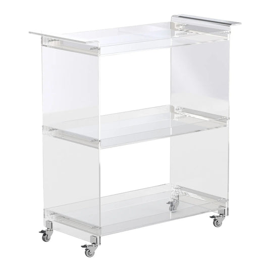 3 Tier ACRYLIC BAR CART Myzenhome
