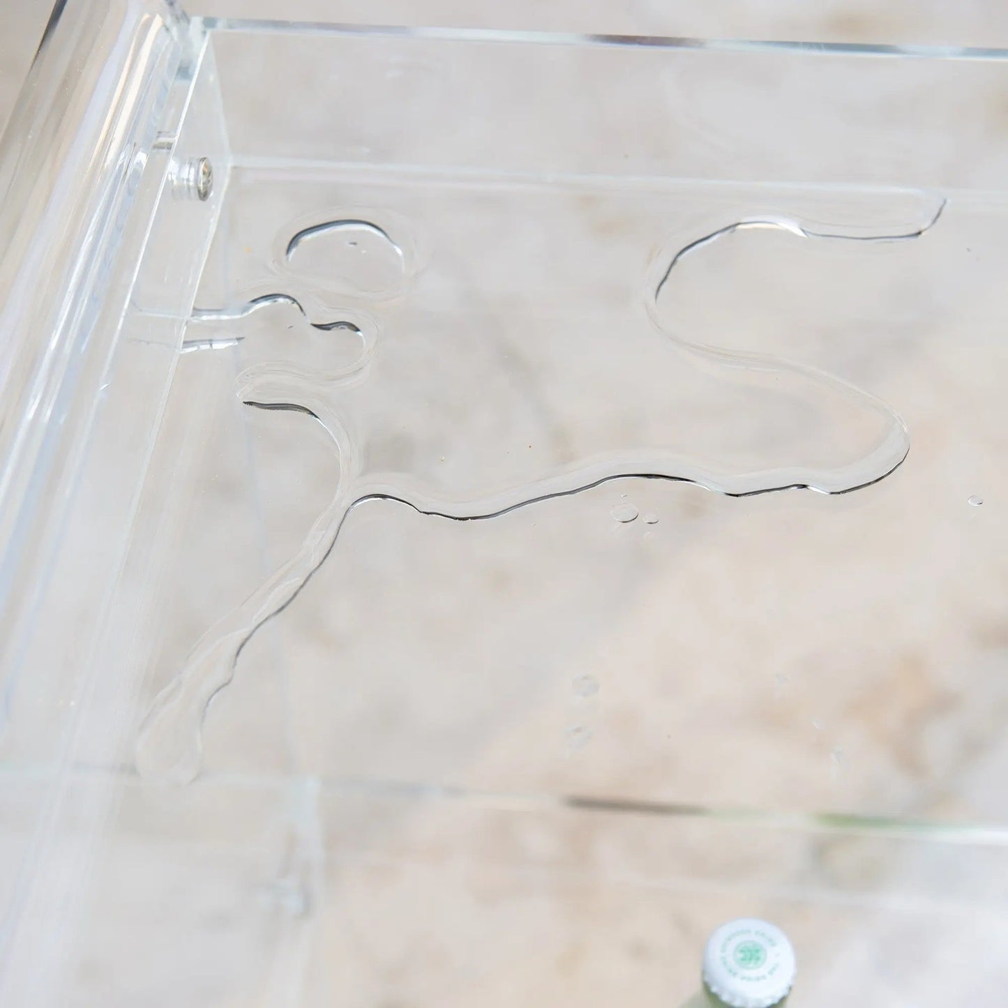 3 Tier ACRYLIC BAR CART Myzenhome