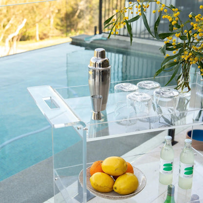 3 Tier ACRYLIC BAR CART Myzenhome