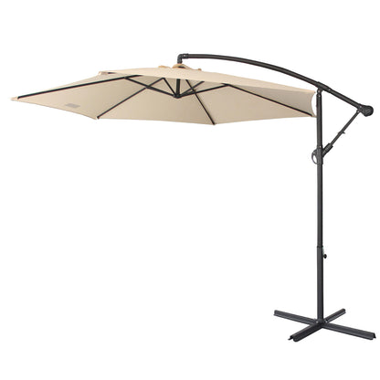 Milano 3M Outdoor Umbrella Cantilever With Protective Cover Patio Garden Shade - Myzenhome