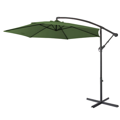 Milano 3M Outdoor Umbrella Cantilever With Protective Cover Patio Garden Shade - Myzenhome