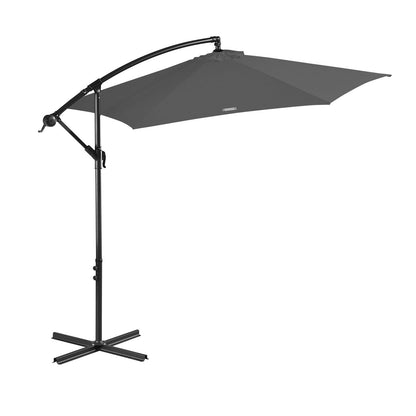 Milano 3M Outdoor Umbrella Cantilever With Protective Cover Patio Garden Shade - Myzenhome