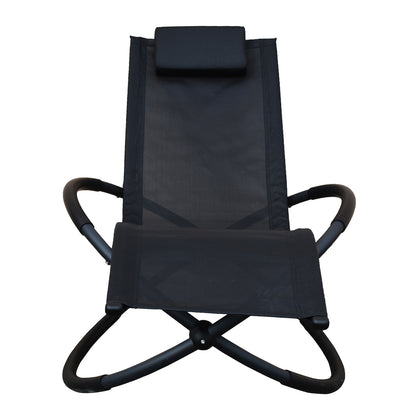 Arcadia Furniture Zero Gravity Portable Foldable Rocking Chair Recliner Lounge - Myzenhome