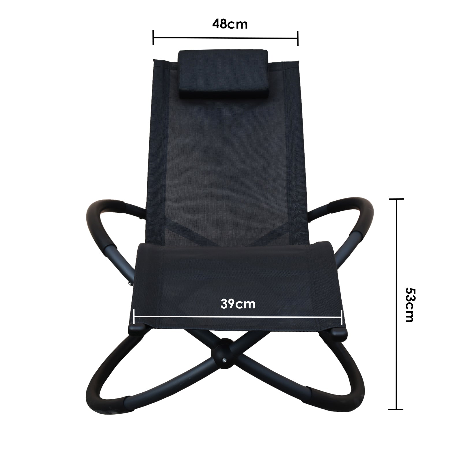 Arcadia Furniture Zero Gravity Portable Foldable Rocking Chair Recliner Lounge - Myzenhome