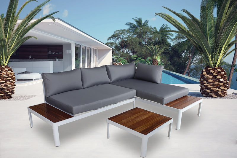 Milano 3pc Outdoor Furniture Lounge Sofa Set Poolside Deck Patio Setting Garden