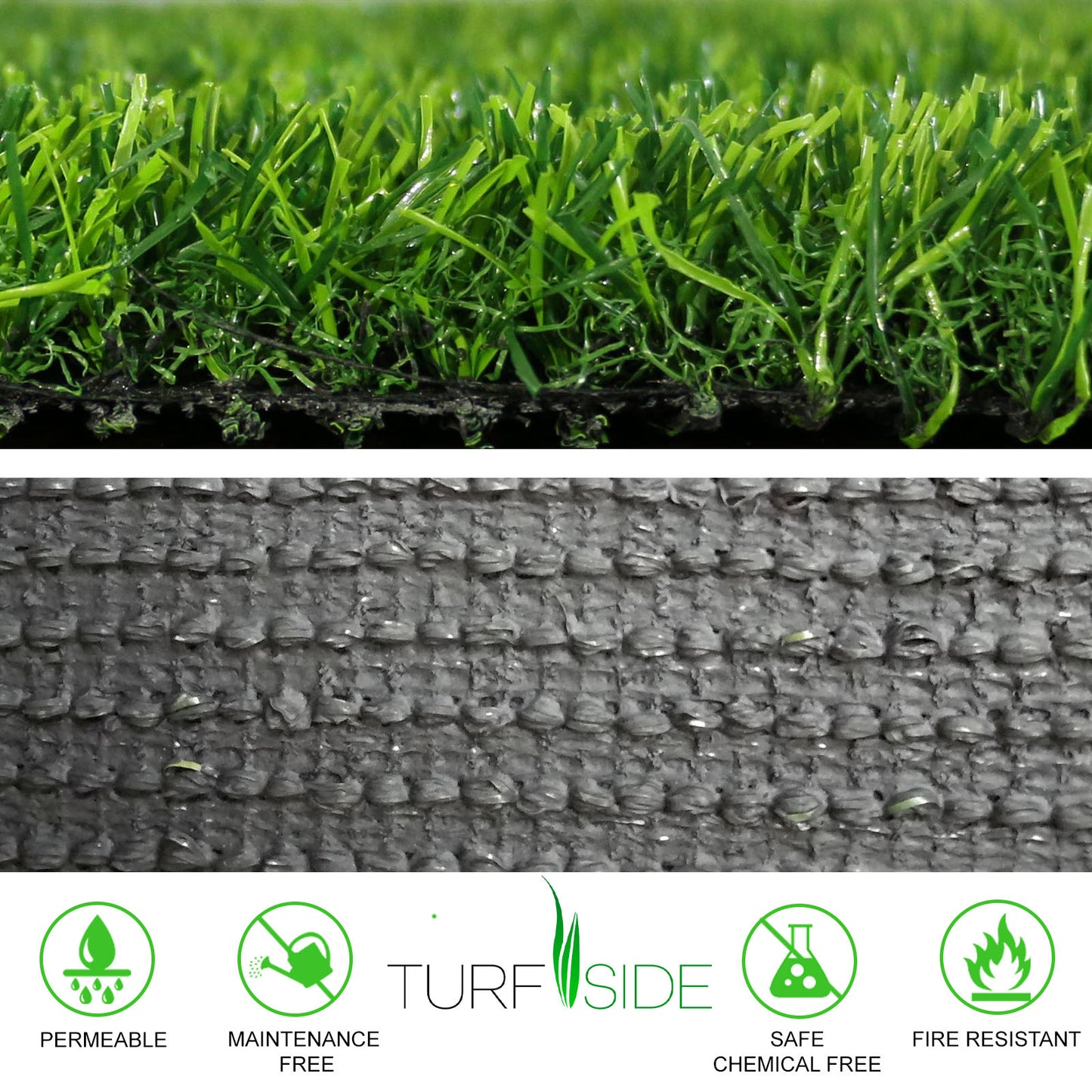 Turf Side 10/20/30 SQM Synthetic Turf Artificial Grass Plastic Fake Lawn Plant - Myzenhome