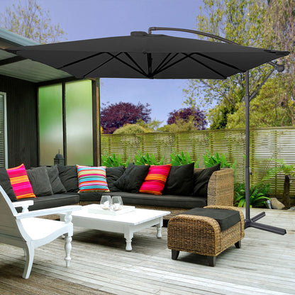 Milano 2.2M Outdoor Umbrella Cantilever Garden Deck Patio Shade Water-Resistant - Myzenhome