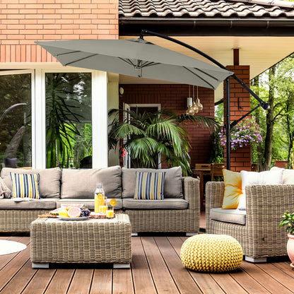 Milano 2.2M Outdoor Umbrella Cantilever Garden Deck Patio Shade Water-Resistant - Myzenhome