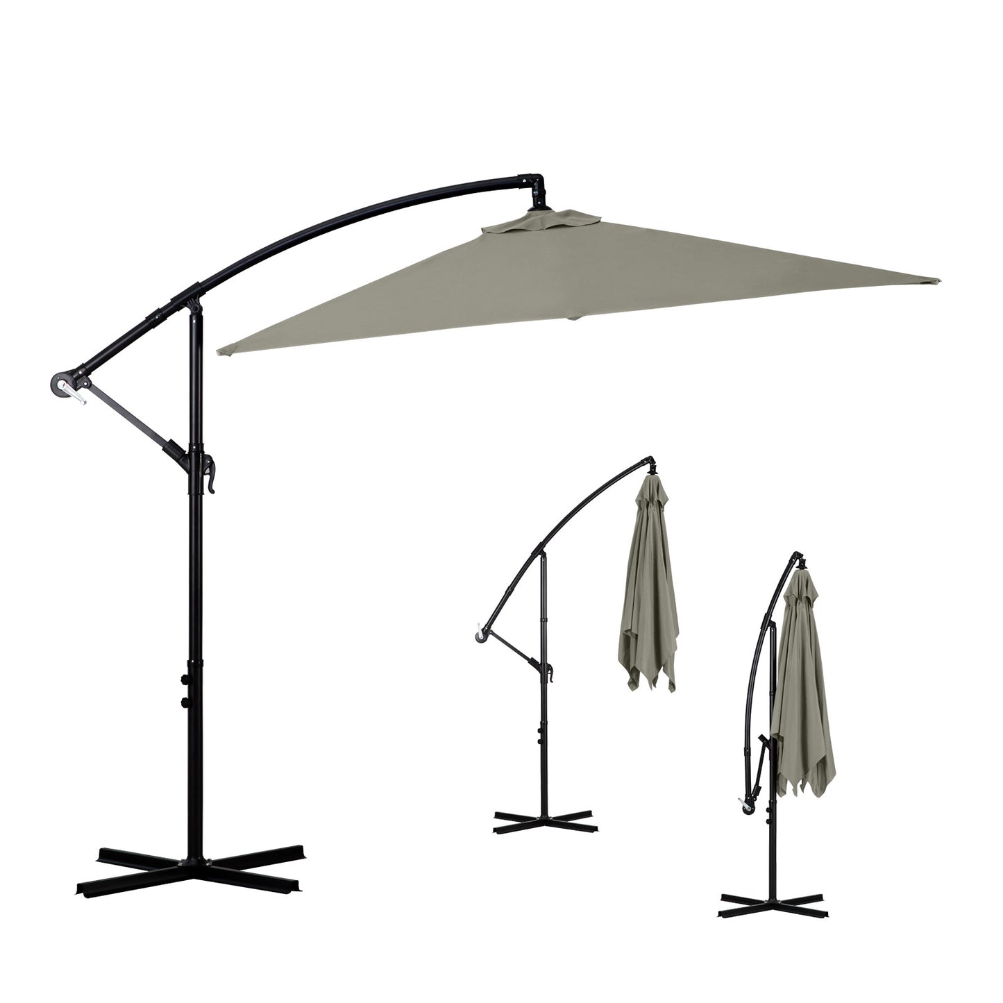 Milano 2.2M Outdoor Umbrella Cantilever Garden Deck Patio Shade Water-Resistant - Myzenhome