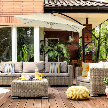 Milano 2.2M Outdoor Umbrella Cantilever Garden Deck Patio Shade Water-Resistant - Myzenhome