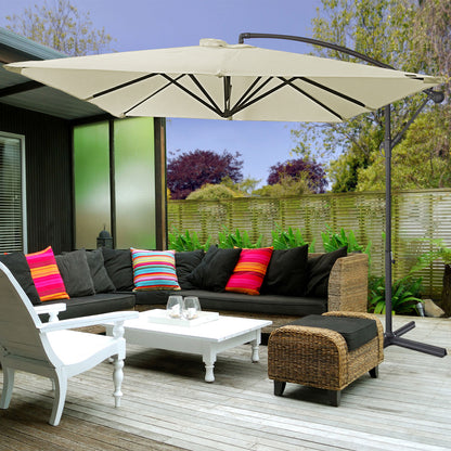 Milano 2.2M Outdoor Umbrella Cantilever Garden Deck Patio Shade Water-Resistant - Myzenhome