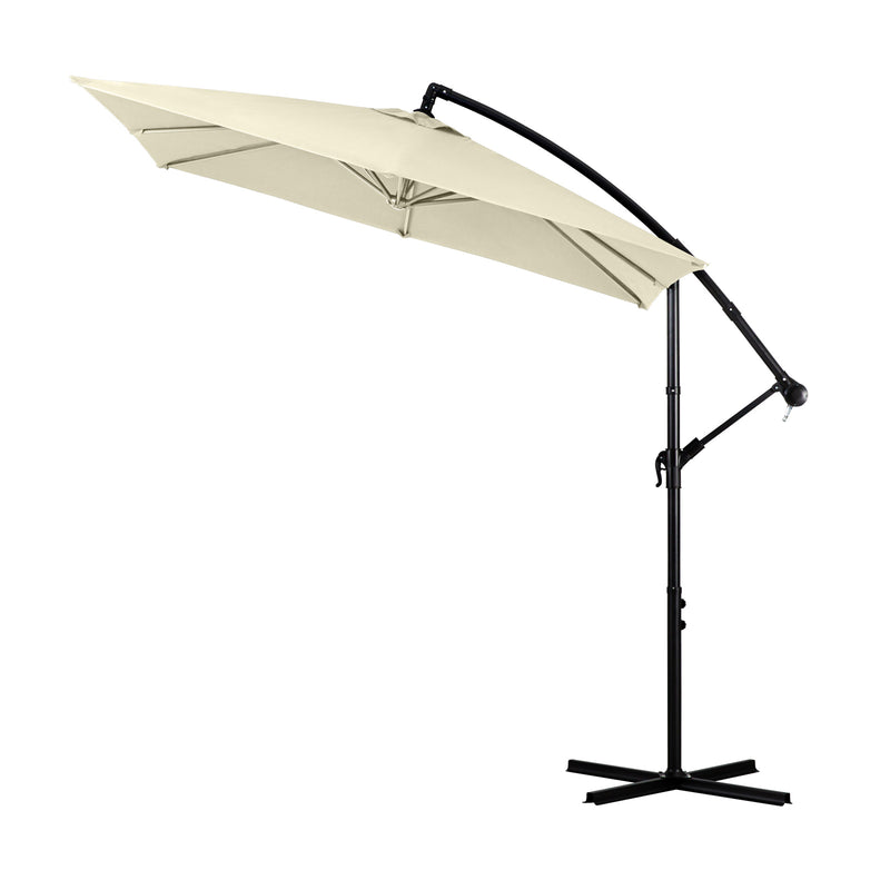 Milano 2.2M Outdoor Umbrella Cantilever Garden Deck Patio Shade Water-Resistant