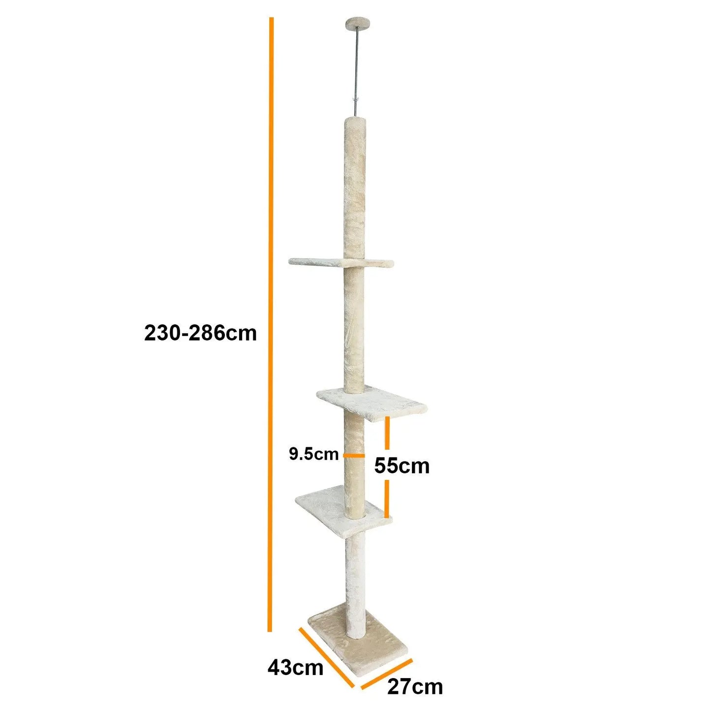 4paws cat tree scratching post house furniture bed luxury plush 4Paws