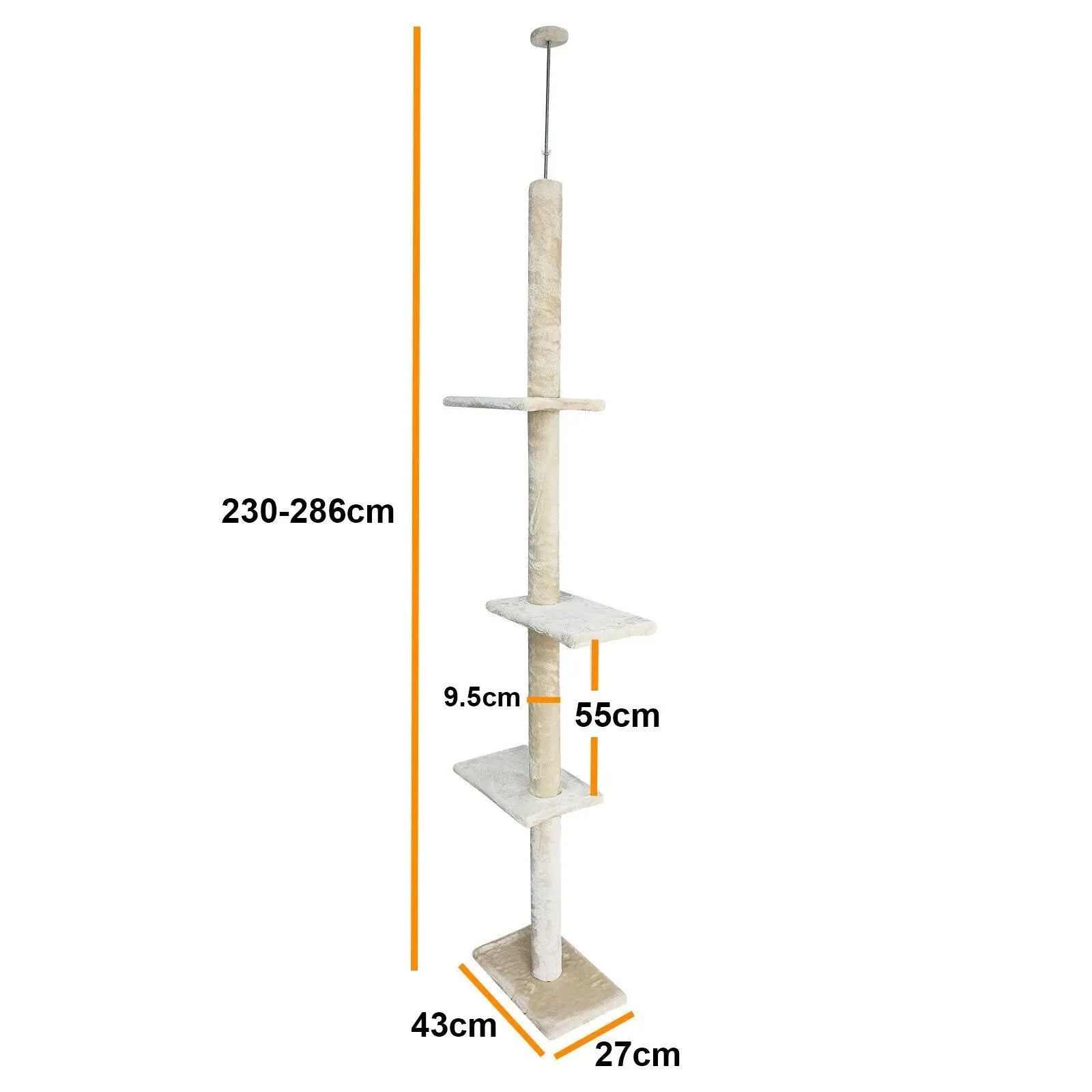 4paws cat tree scratching post house furniture bed luxury plush 4Paws