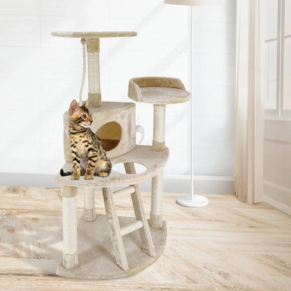 4paws cat tree scratching post house furniture bed luxury plush play 4Paws