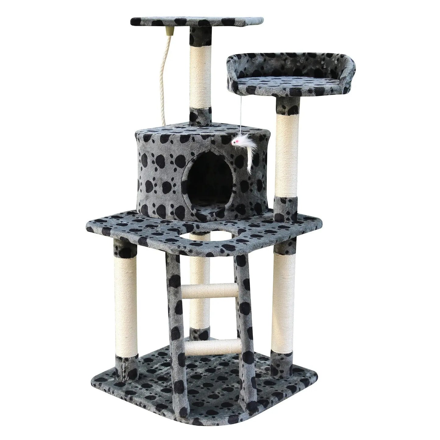 4paws cat tree scratching post house furniture bed luxury plush play 4Paws