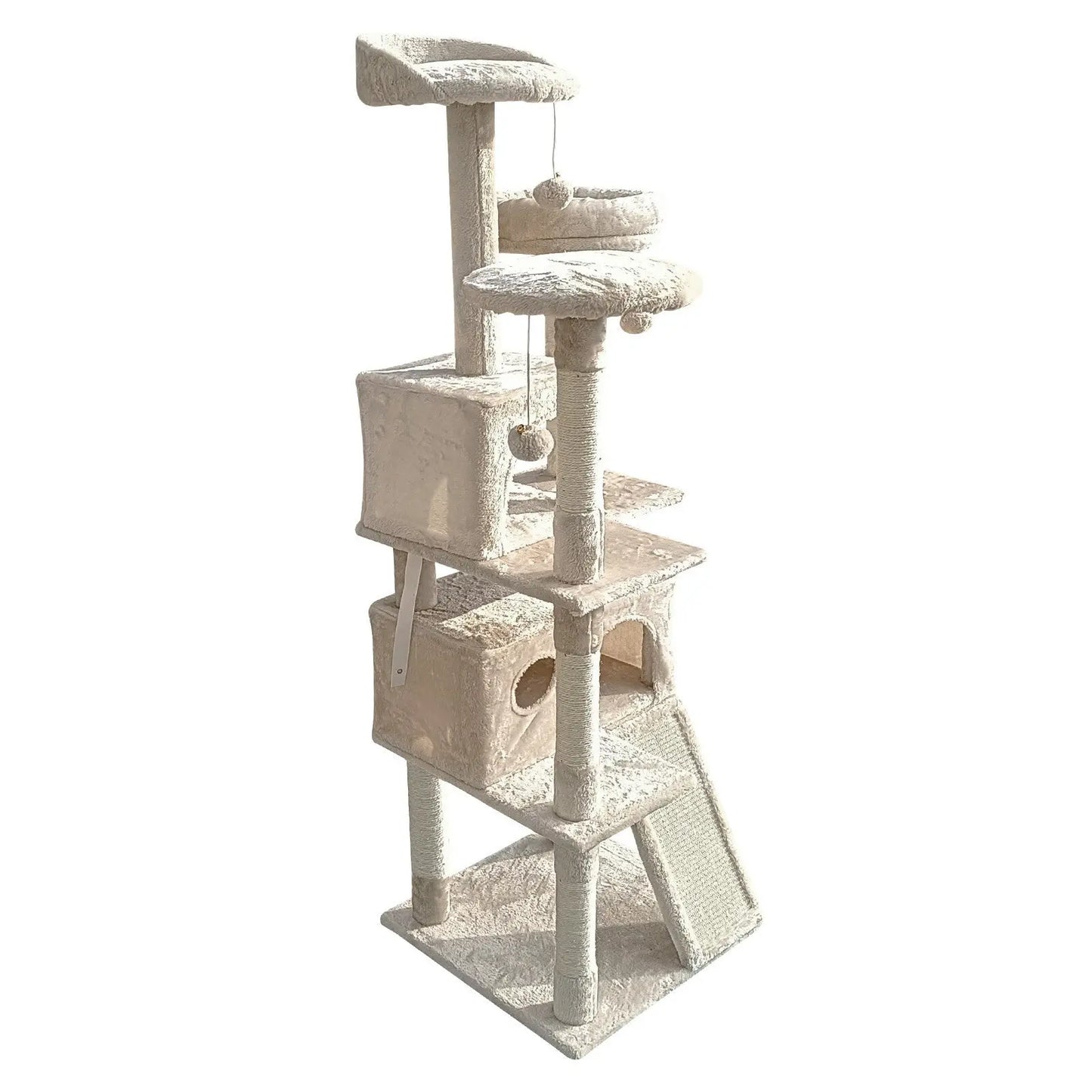 4paws cat tree scratching post house furniture bed luxury plush play 4Paws