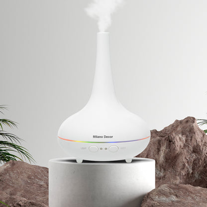 Essential Oil Diffuser Ultrasonic Humidifier Aromatherapy LED Light 200ML 3 Oils - Myzenhome