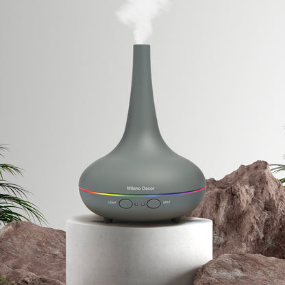 Essential Oil Diffuser Ultrasonic Humidifier Aromatherapy LED Light 200ML 3 Oils - Myzenhome