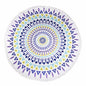 Milano Round Beach Towel with Tassels Print 140 cm 350 GSM Microfibre Blanket - Myzenhome