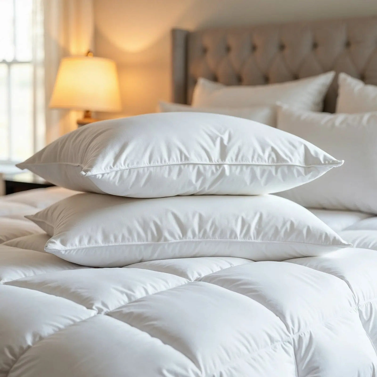 50% duck feather & 50% duck down quilt 500gsm + duck pillows twin pack combo Royal Comfort