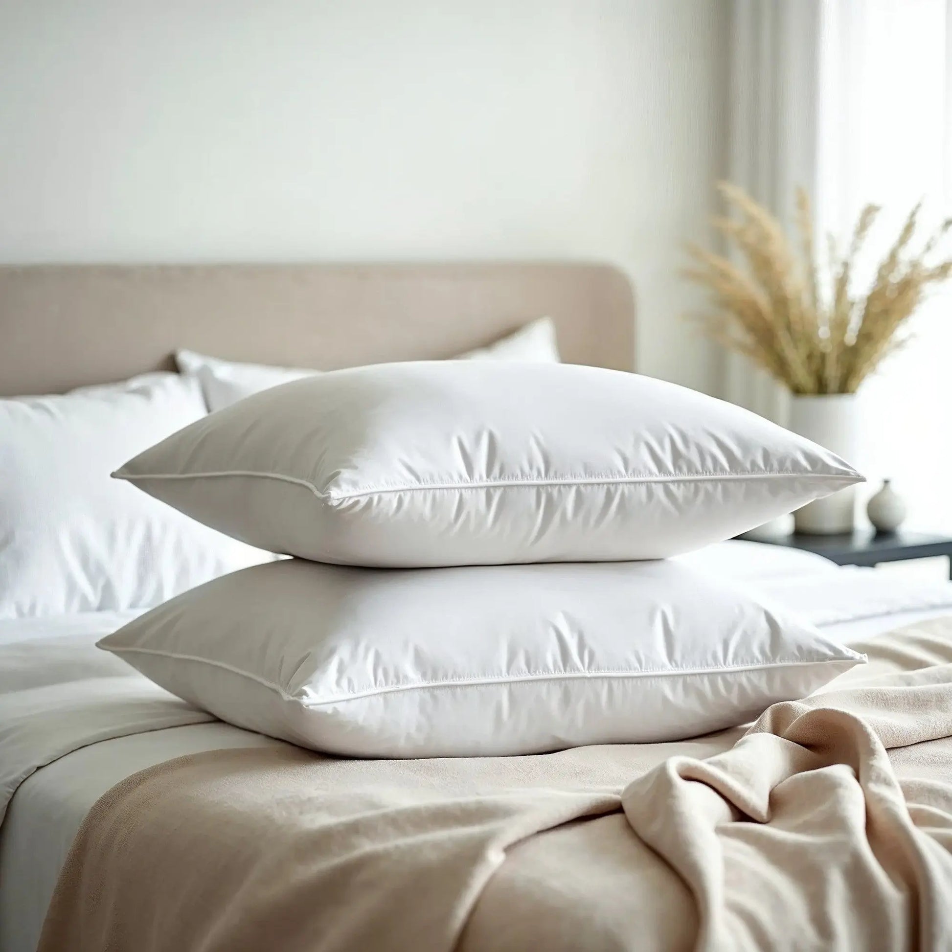 50% duck feather & 50% duck down quilt 500gsm + duck pillows twin pack combo Royal Comfort