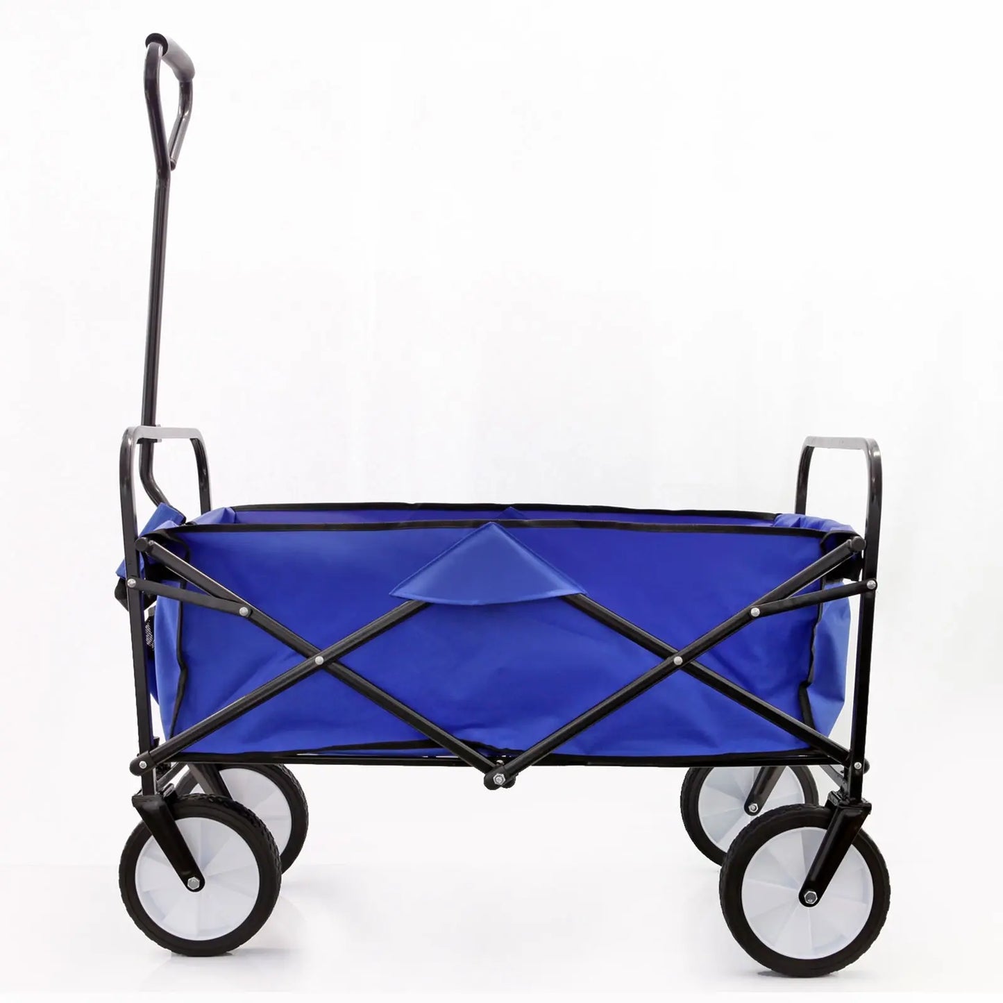 Arcadia Furniture Foldable Wagon Trolley Beach Outdoor Garden Cart Portable Navy Myzenhome