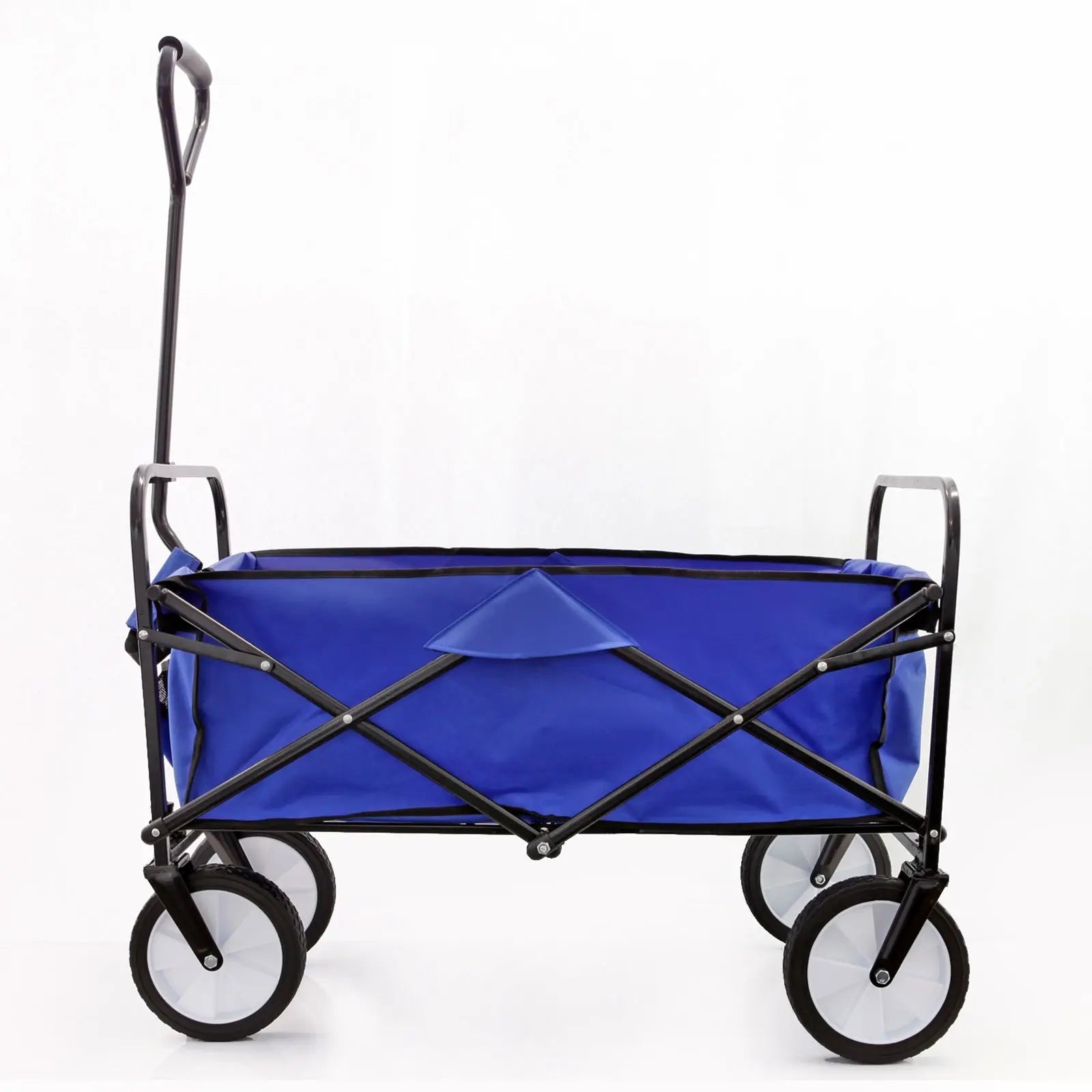 Arcadia Furniture Foldable Wagon Trolley Beach Outdoor Garden Cart Portable Navy Myzenhome