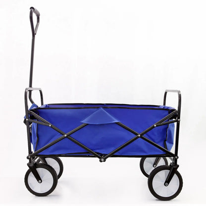 Arcadia Furniture Foldable Wagon Trolley Beach Outdoor Garden Cart Portable Navy Myzenhome