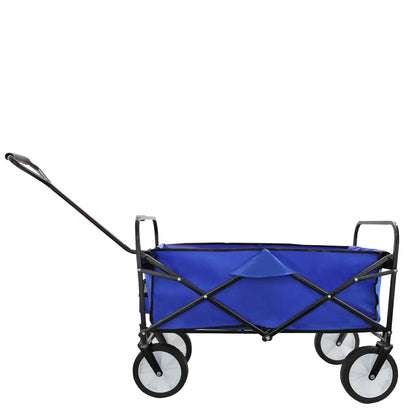 Arcadia Furniture Foldable Wagon Trolley Beach Outdoor Garden Cart Portable Navy Myzenhome