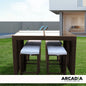 Arcadia Furniture Outdoor 5 Piece Bar Table Set Rattan and Cushions Patio Dining - Myzenhome